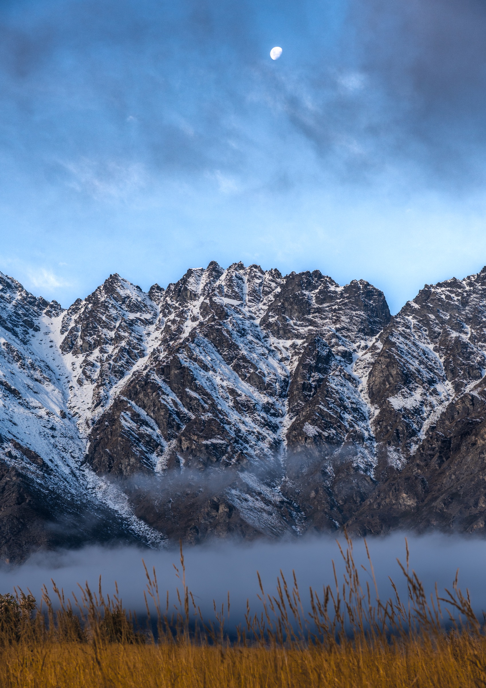 Homestead Bay to The Remarkables portrait fine art print by Amalia Remus